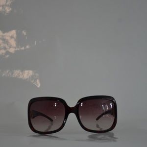 Jimmy Choo Oversized Brown Tort Sunglasses